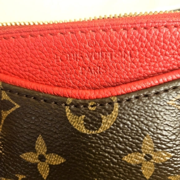 Louis Vuitton Pallas Monogram Canvas with Red Leather Trim - Picture 10 of 16